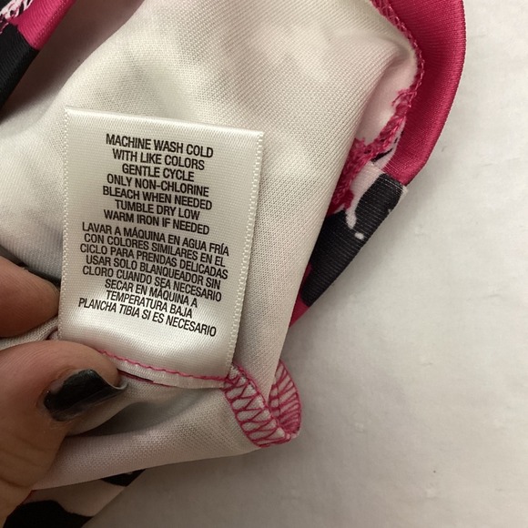 NWT Nicki Minaj Pink Floral Bodycon Dress 3/4 Sleeve Career Party L - Picture 5 of 8